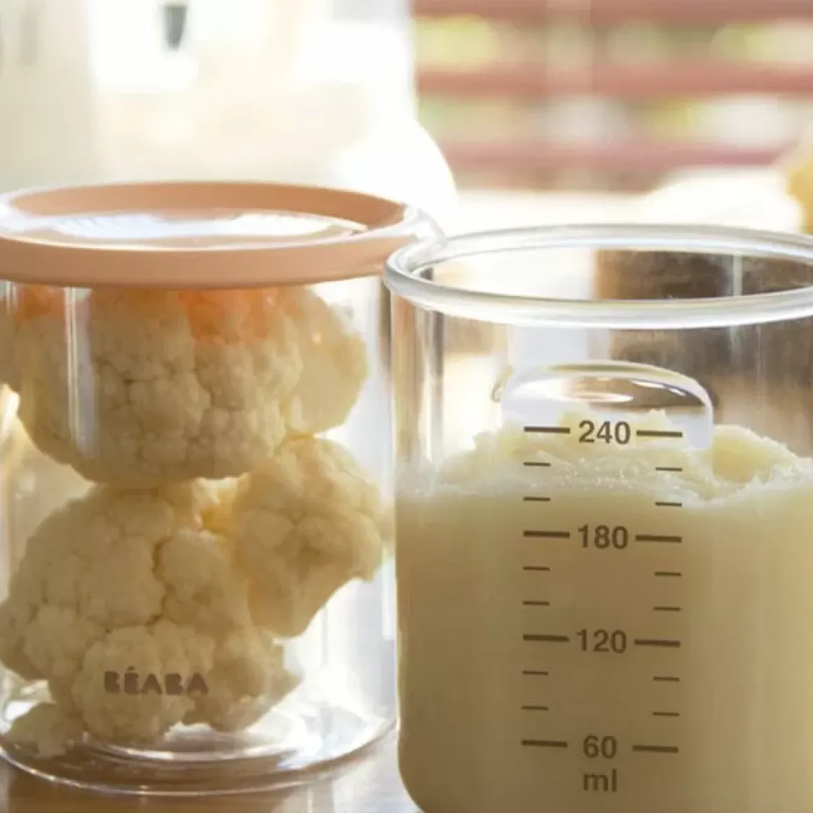 Beaba Bewaarpotjes Tritan Oudroze/Grijs 240Ml (2St)