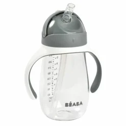 Beaba Drinkbeker Met Rietje Grijs 300Ml