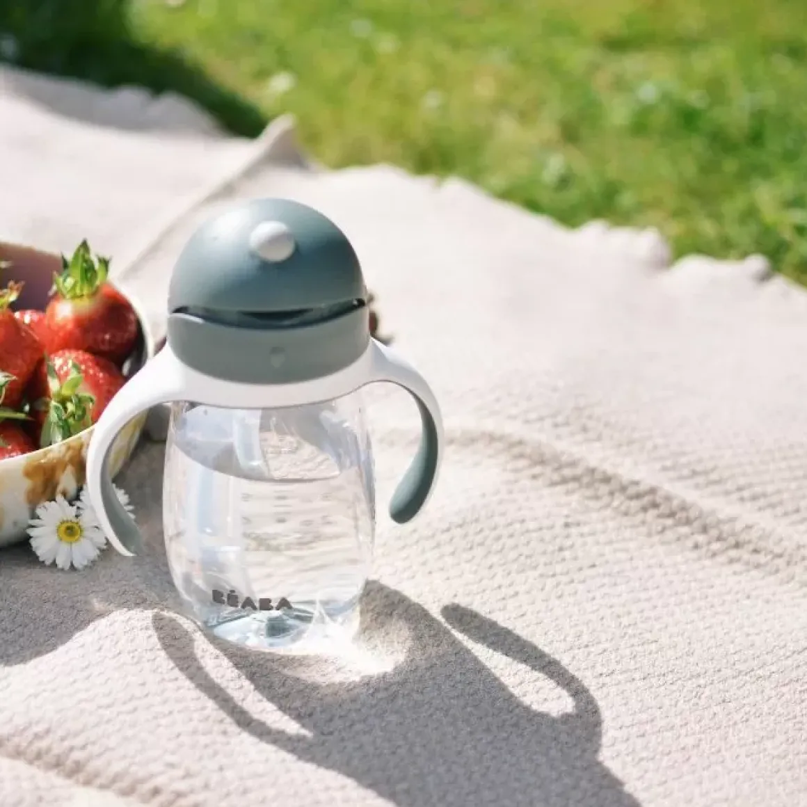 Beaba Drinkbeker Met Rietje Grijs 300Ml