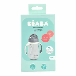 Beaba Drinkbeker Met Rietje Grijs 300Ml