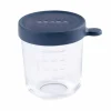 Beaba Glazen Bewaarpotje Donkerblauw 250Ml