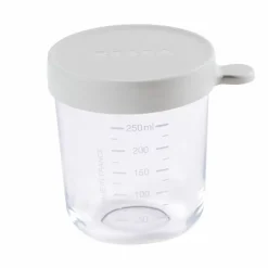 Beaba Glazen Bewaarpotje Grijs 250Ml