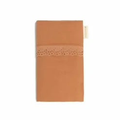 Beddengoed Junior Vera Eyelet Sienna Brown Nobodinoz