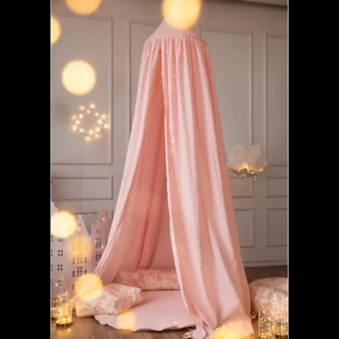 Bedhemel Gold Dots Roze Wigiwama