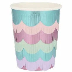 Bekertjes Fringe Mermaid Tail (8St) Meri Meri