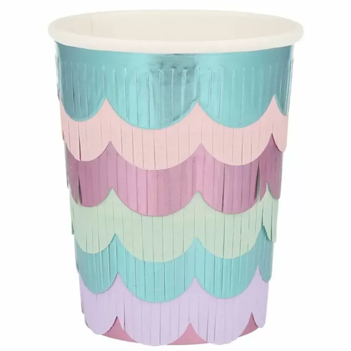 Bekertjes Fringe Mermaid Tail (8St) Meri Meri