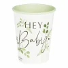 Bekertjes Hey Baby Botanical Baby (8St) Ginger Ray