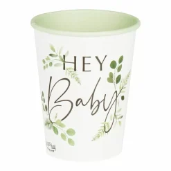 Bekertjes Hey Baby Botanical Baby (8St) Ginger Ray