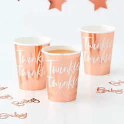 Bekertjes Rosegoud Twinkle Twinkle (8 St) Ginger Ray