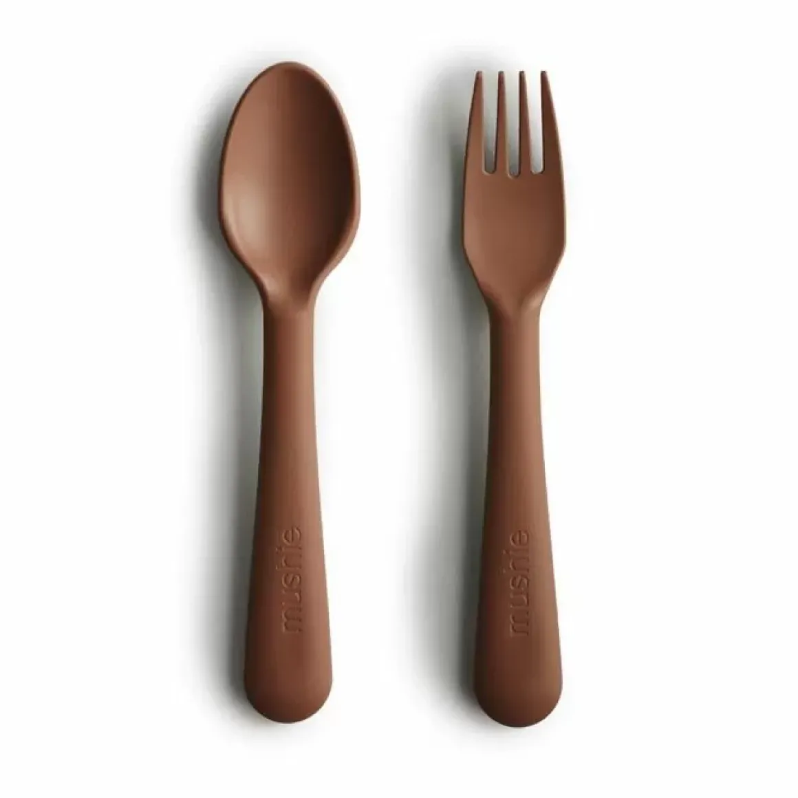 Bestek Vork En Lepel Caramel Mushie