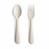 Bestek Vork En Lepel Ivory Mushie