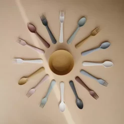 Bestek Vork En Lepel Vanilla Mushie