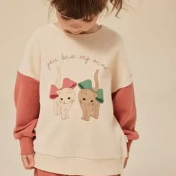 Bestel De Konges Slojd Loupy Lou Trui In Sand/Canyon Rose Bij Kidsdeco.Nl