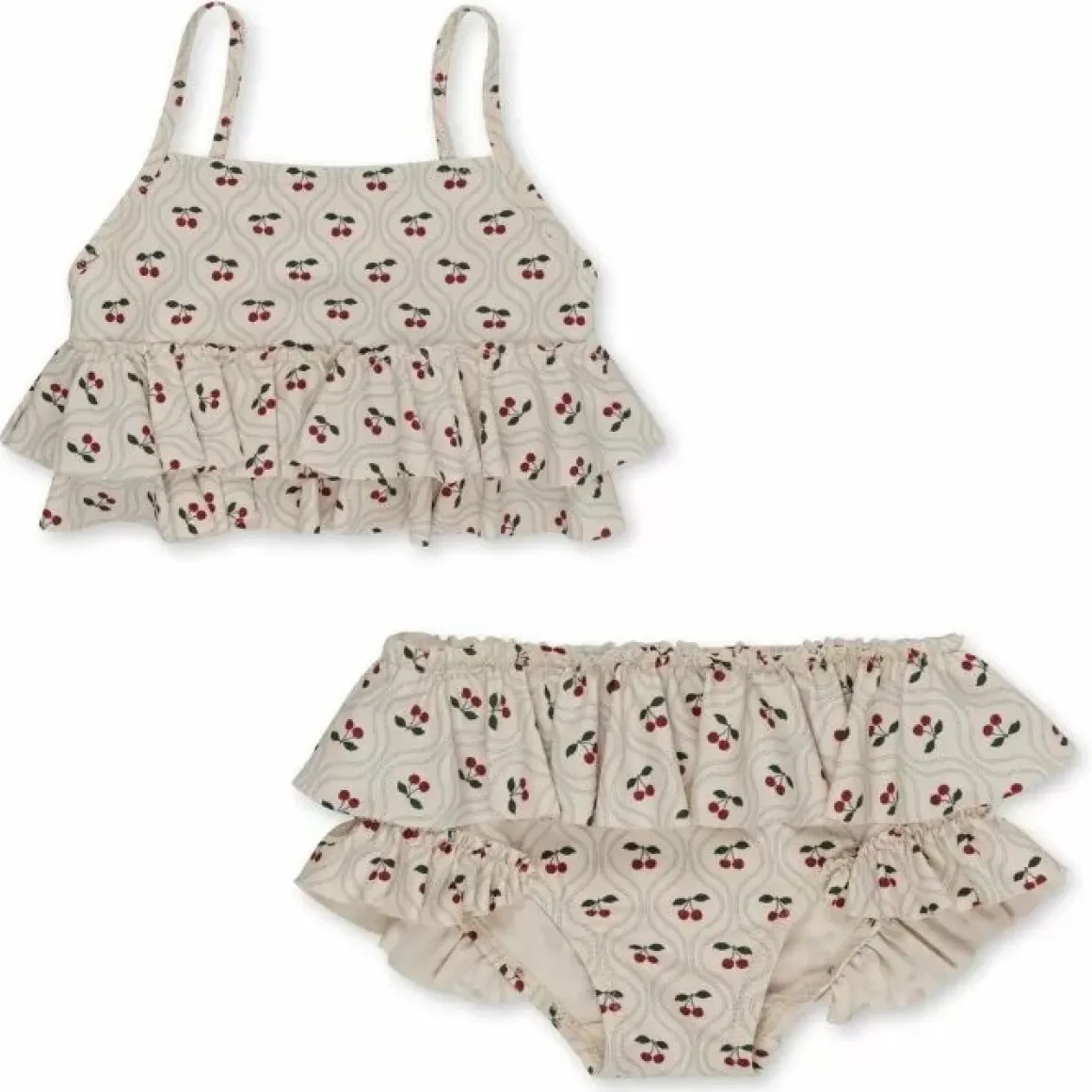 Bestel Nu De Konges Slojd Bikini Manuca Frill Met Kersenmotief