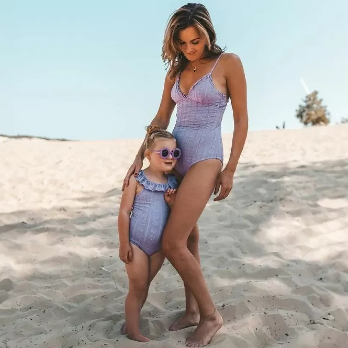 Bestel Nu Het Salted Stories Badpak Met Mom Sterre Anglaise Bright Lilac