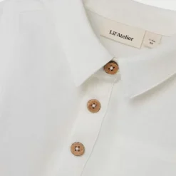 Bestel Nu Lil' Atelier Shirt Romper Coconut Milk - Ideaal Voor Elke Gelegenheid