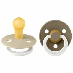 Bibs Fopspenen Set Glow In The Dark Vanilla/Dark Oak