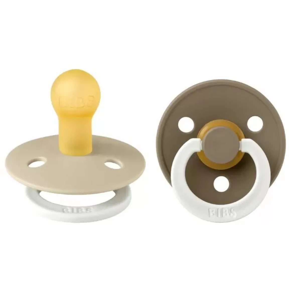 Bibs Fopspenen Set Glow In The Dark Vanilla/Dark Oak