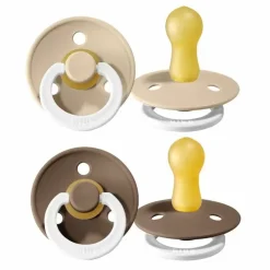 Bibs Fopspenen Set Glow In The Dark Vanilla/Dark Oak