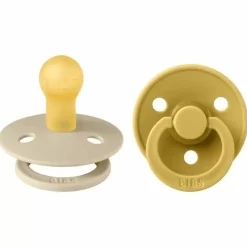 Bibs Fopspenen Set Vanilla/Mustard (0-6M)