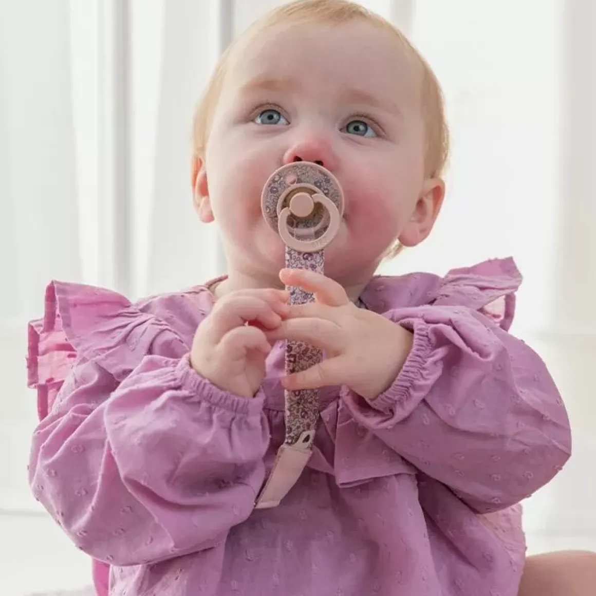 Bibs X Liberty Londen Speenkoord Eloise Blush