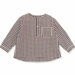 Blouse Navida Bitter Chocolate Check Konges Slojd