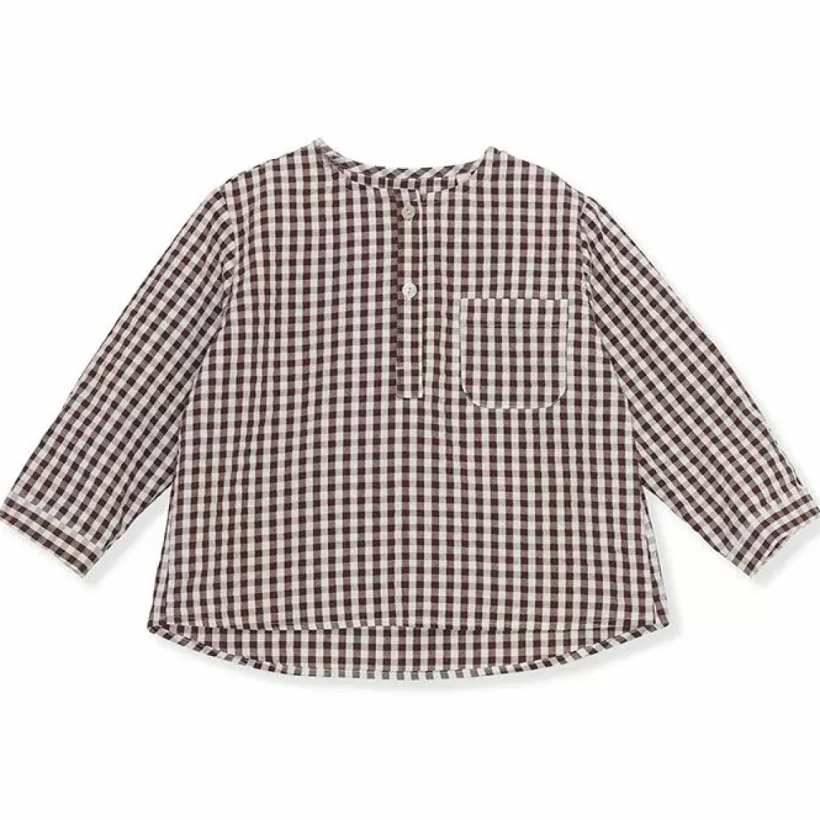 Blouse Navida Bitter Chocolate Check Konges Slojd