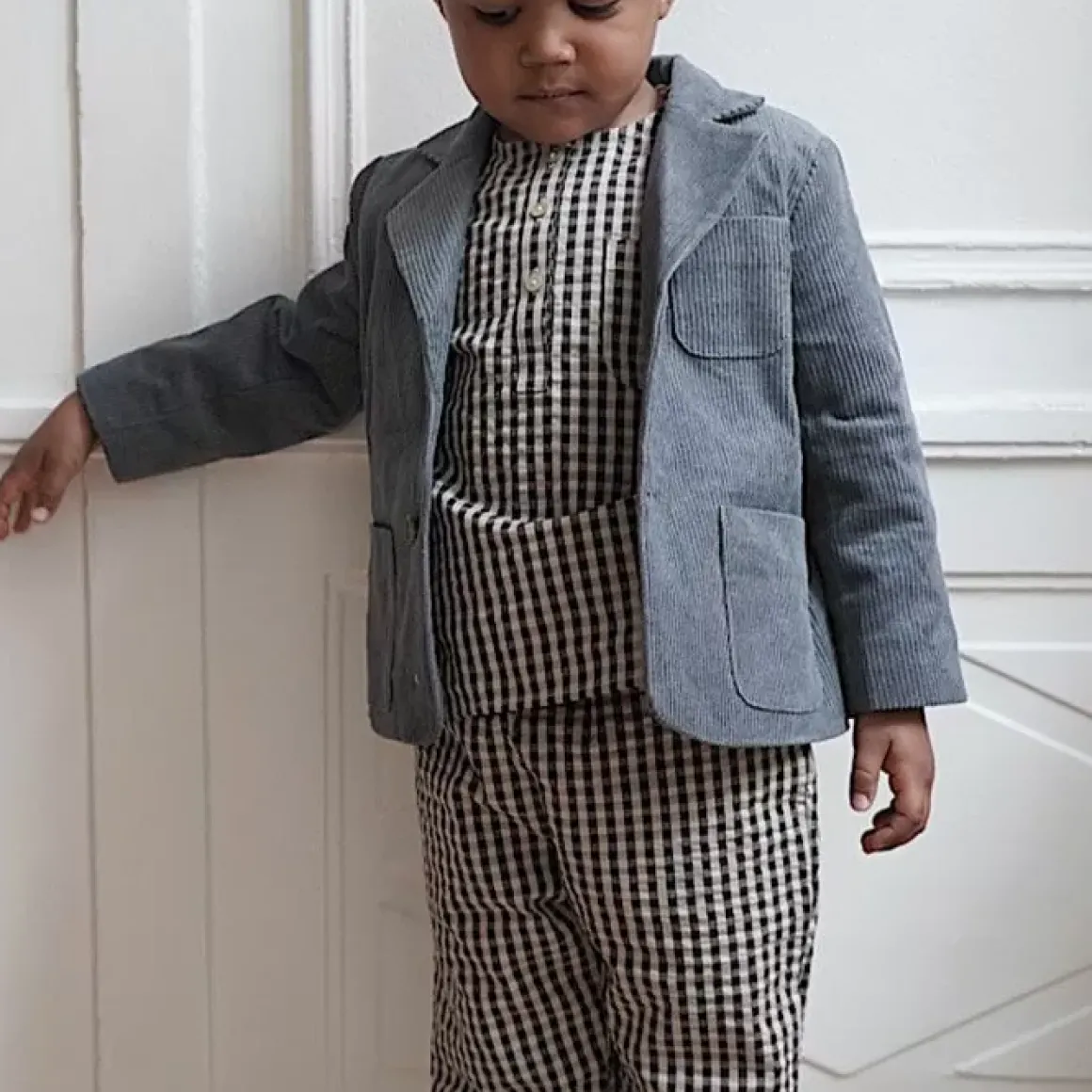 Blouse Navida Bitter Java Check Konges Slojd