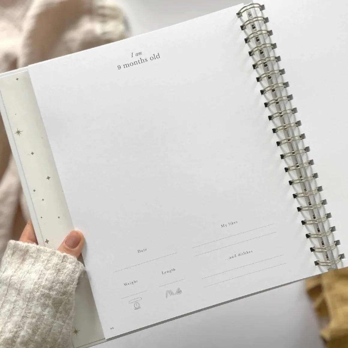 Blush & Gold Invulboek My Baby Book Wit