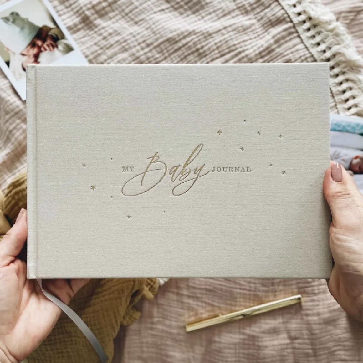 Blush & Gold Invulboek My Baby Journal Ivoor