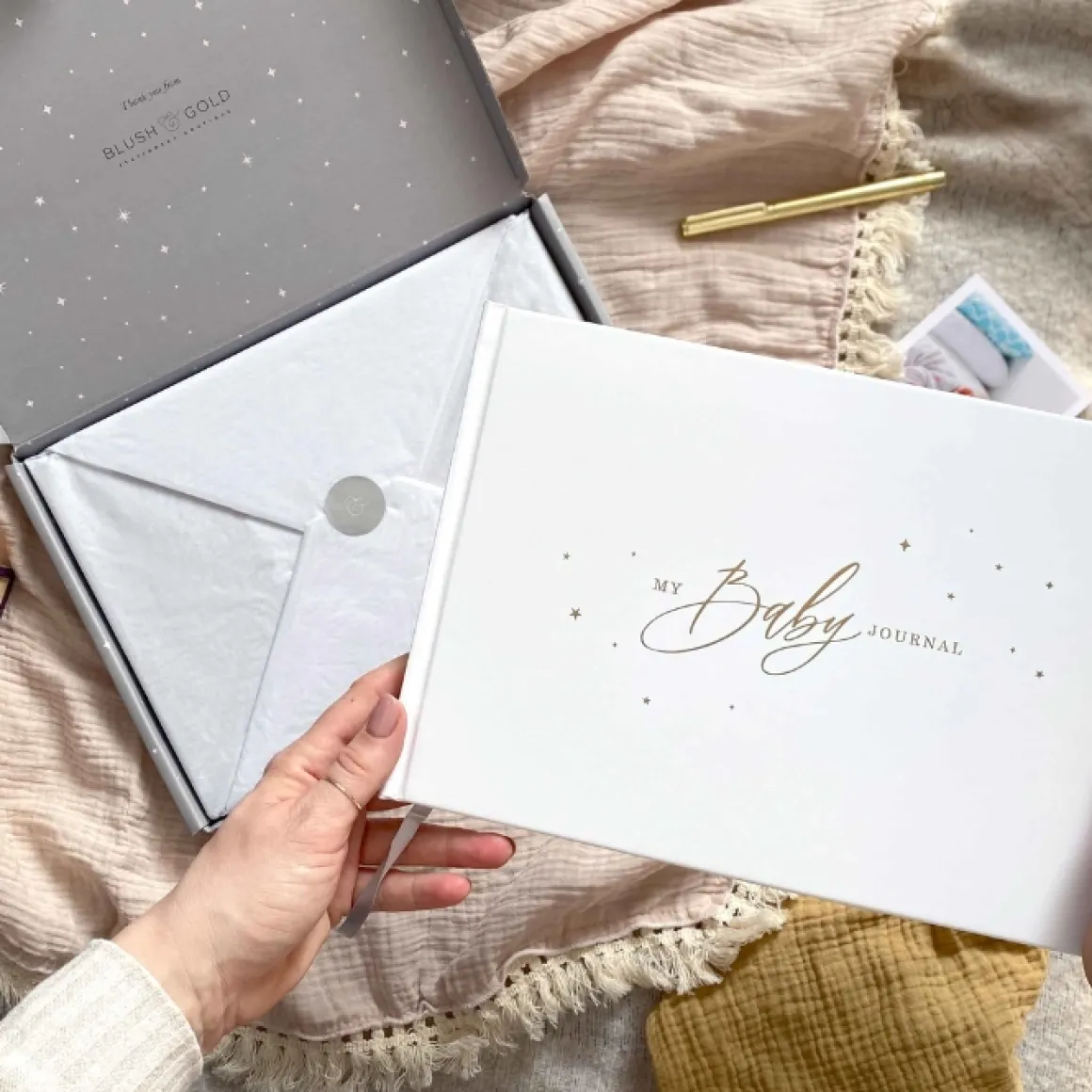 Blush & Gold Invulboek My Baby Journal Wit