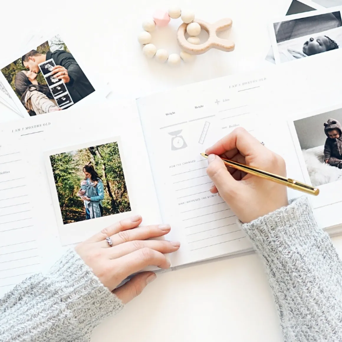 Blush & Gold Invulboek My Baby Journal Wit