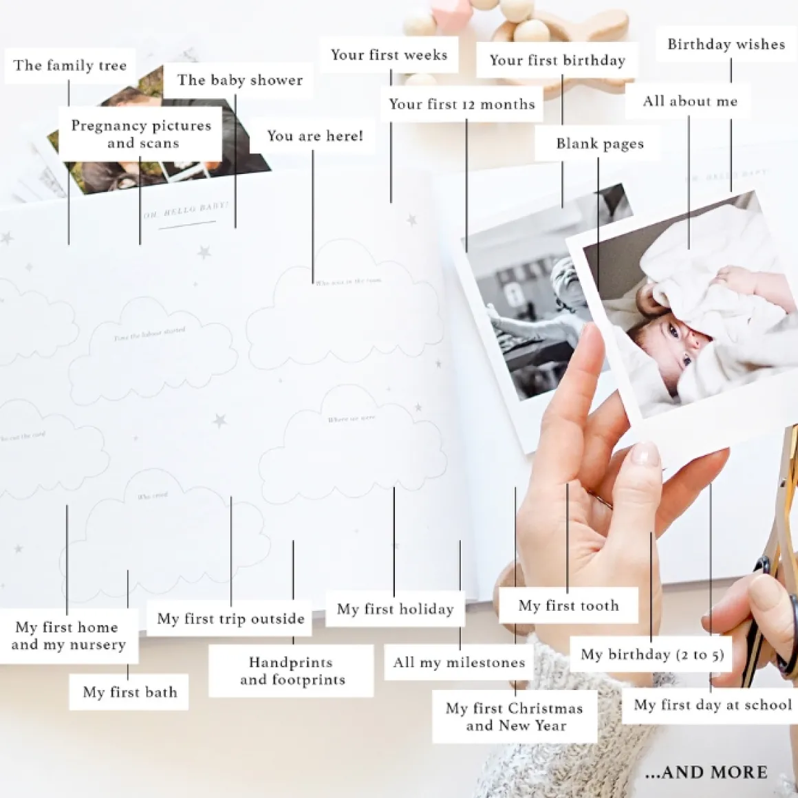 Blush & Gold Invulboek My Baby Journal Wit