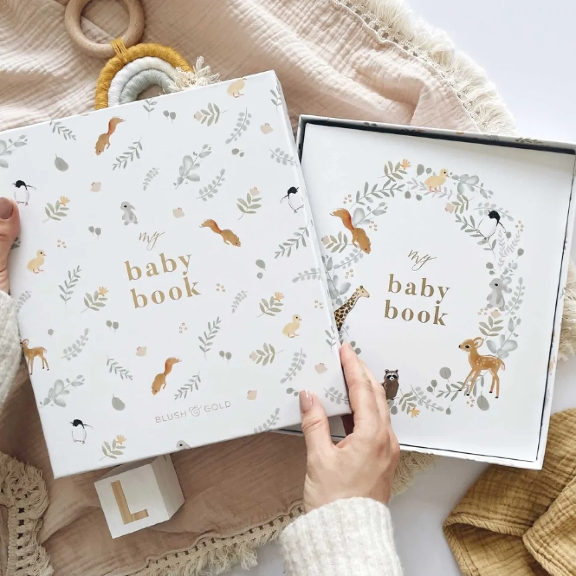 Blush & Gold Invulboek My Baby Book Dieren