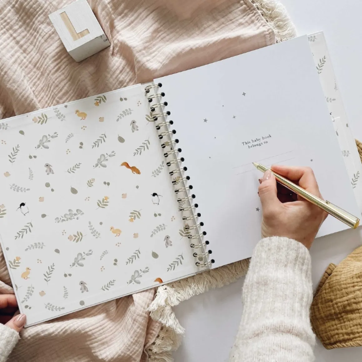 Blush & Gold Invulboek My Baby Book Dieren