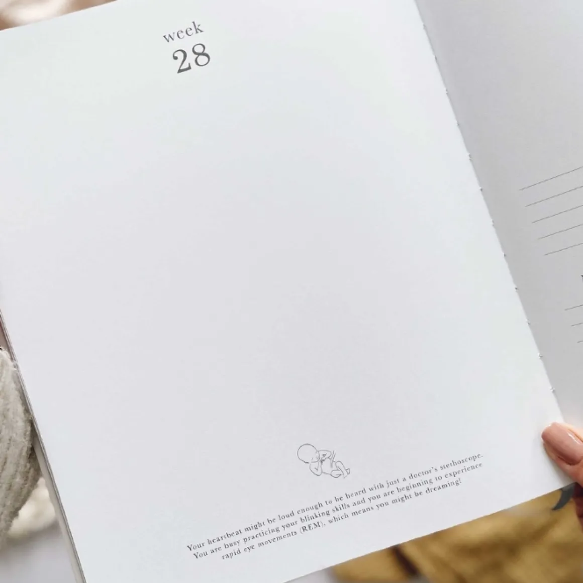 Blush & Gold Zwangerschapsdagboek Dieren