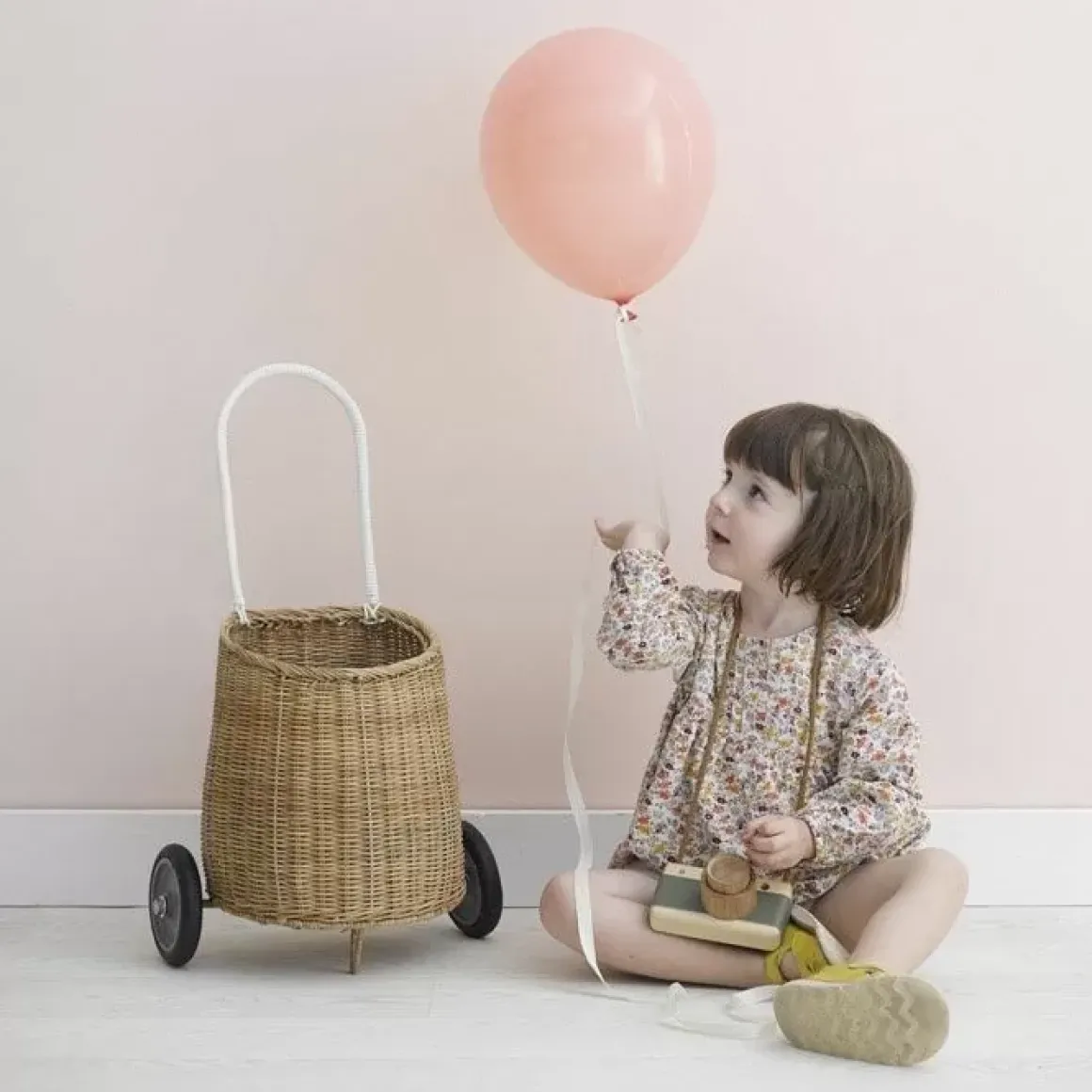 Boodschappenwagentje Luggy Basket Naturel Olli Ella