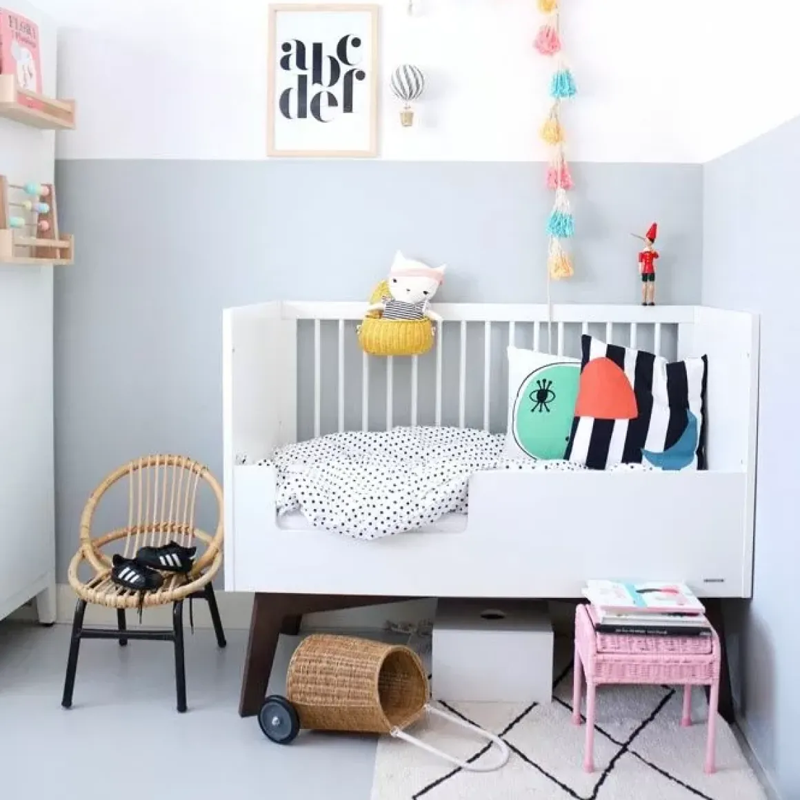 Boodschappenwagentje Luggy Basket Naturel Olli Ella