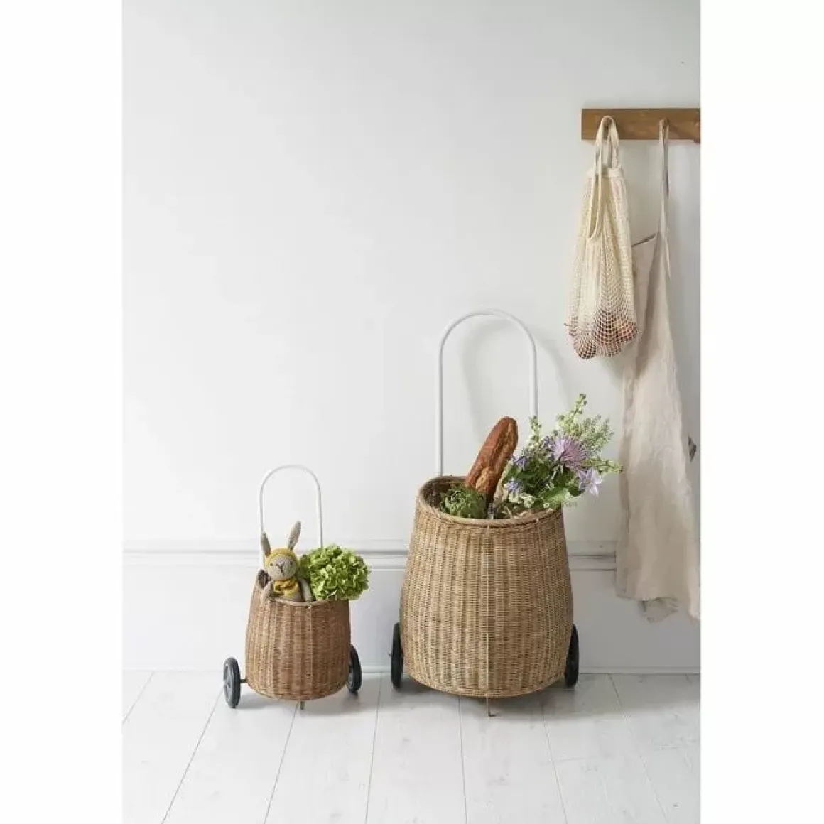 Boodschappenwagentje Luggy Basket Naturel Olli Ella