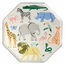 Borden Safari Animals (8St) Meri Meri