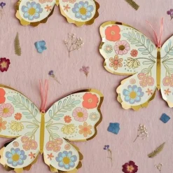 Bordjes Floral Butterfly (8St) Meri Meri