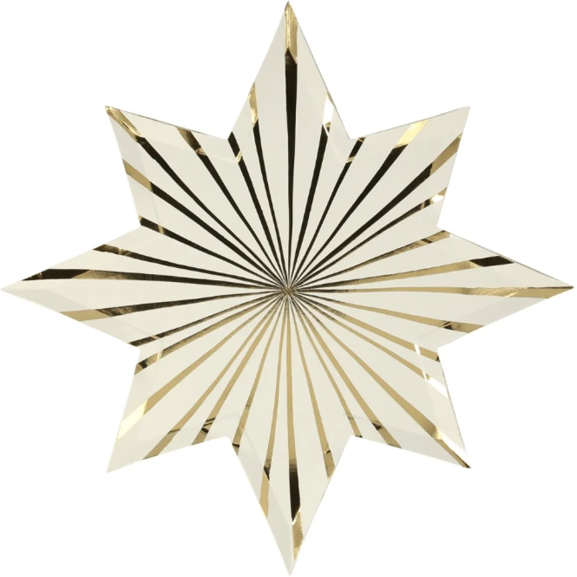 Bordjes Gold Stripe Stars (8St) Meri Meri