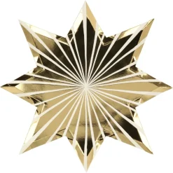 Bordjes Gold Stripe Stars (8St) Meri Meri