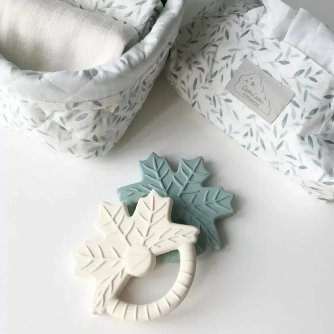 Camcam Babydoekjes Cover Green Leaves