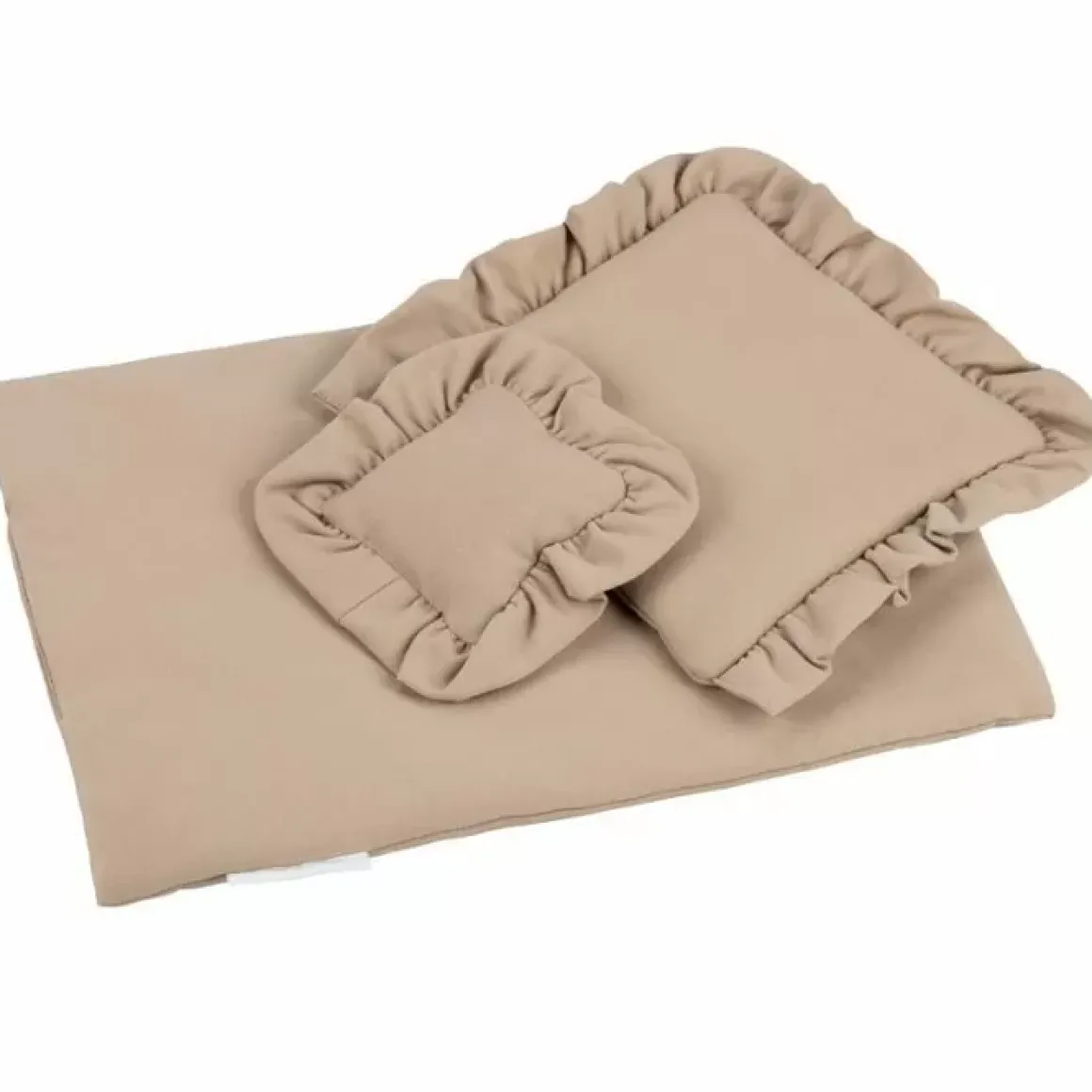 Cappuccino Poppenbeddengoed Van Cotton & Sweets - Stijlvol En Zacht