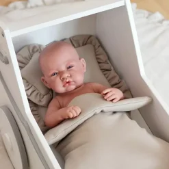 Cappuccino Poppenbeddengoed Van Cotton & Sweets - Stijlvol En Zacht