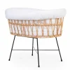 Childhome Rotan Wieg Met Matras Ecru