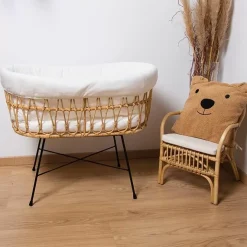 Childhome Rotan Wieg Met Matras Ecru