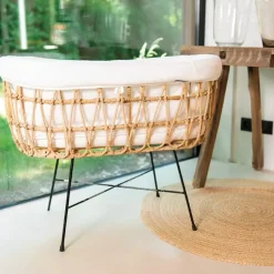 Childhome Rotan Wieg Met Matras Ecru