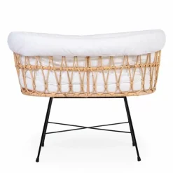 Childhome Rotan Wieg Met Matras Ecru